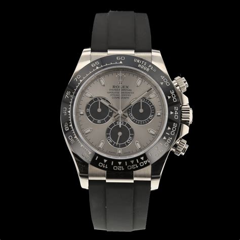 oro bianco rolex|Rolex Daytona oro bianco racing dial grey del 2013 full set for .